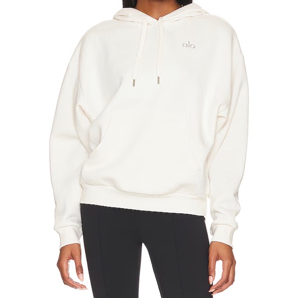 Alo Yoga Accolade Hoodie Ivory M - Picture 11 of 13